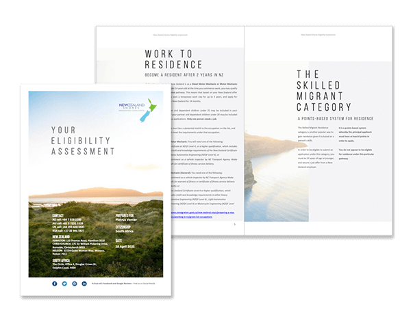 nz eligibility assessment